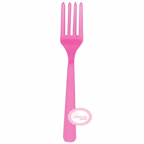 garfos Reutilizáveis Rosa